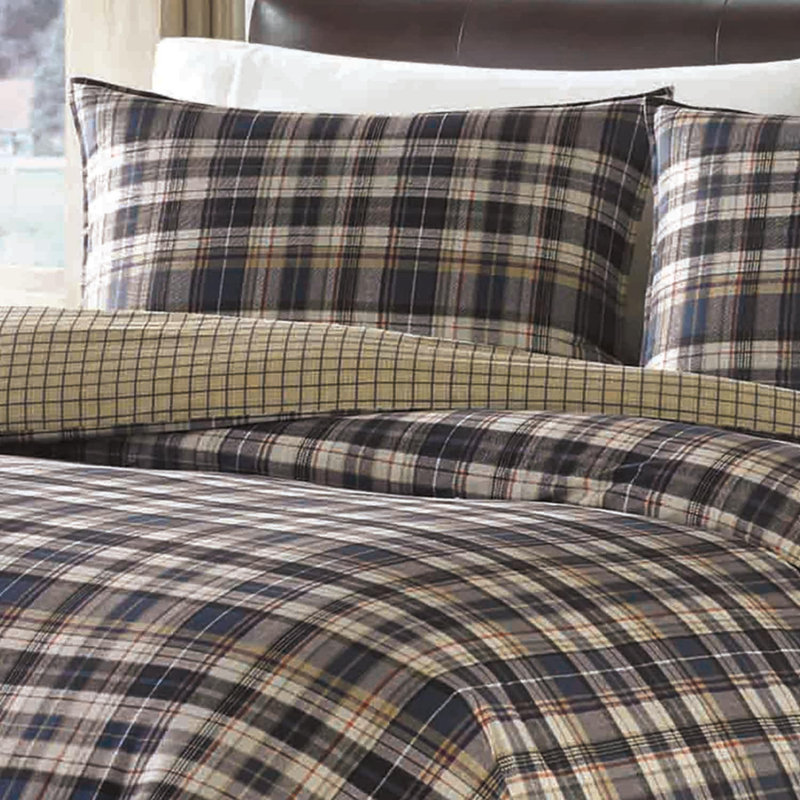 Eddie Bauer Port Gamble Indigo Cotton Comforter Set & Reviews